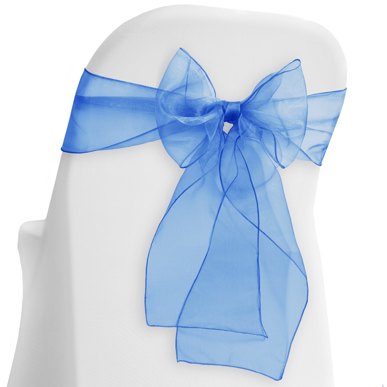 Lann's Linens - 10 Elegant Organza Wedding/Party Chair Cover Sashes/Bows - Ribbon Tie Back Sash